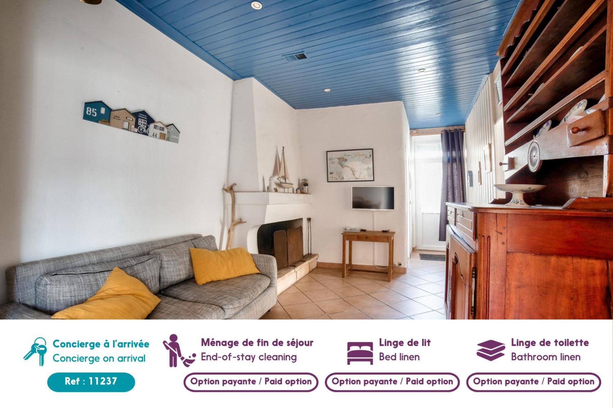 Jolie Maison Avec Cour Pour 5 Personnes Noirmoutier-en-l'Ile Exterior photo